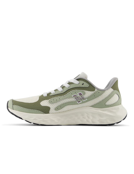 New Balance Fresh Foam Arishi v4 Tiralux Shoes - Sea Salt/Olivine/Dark Olivineimage2- The Sports Edit