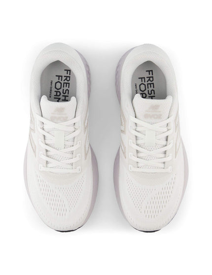 New Balance Fresh Foam X EVOZ v4 Shoes - White/Grey Matter/Pearl Greyimage4- The Sports Edit