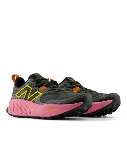 New Balance Fresh Foam X Hierro v8 Shoes - Black/Real Pink/Ginger Lemonimage2- The Sports Edit