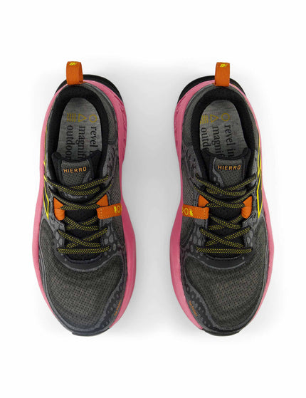 New Balance Fresh Foam X Hierro v8 Shoes - Black/Real Pink/Ginger Lemonimage4- The Sports Edit