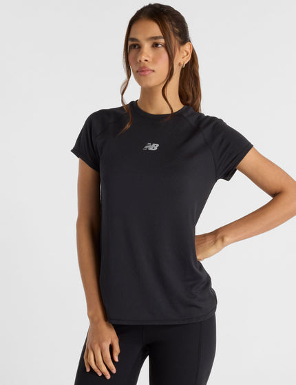 New Balance Jacquard Slim T-Shirt - Blackimage1- The Sports Edit