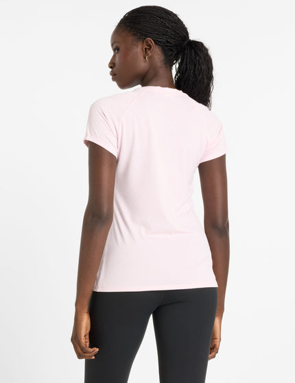 New Balance Jacquard Slim T-Shirt - Rose Sugar Heatherimage3- The Sports Edit