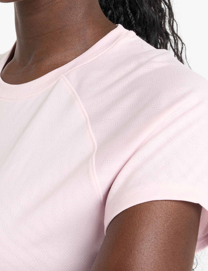 New Balance Jacquard Slim T-Shirt - Rose Sugar Heatherimage4- The Sports Edit