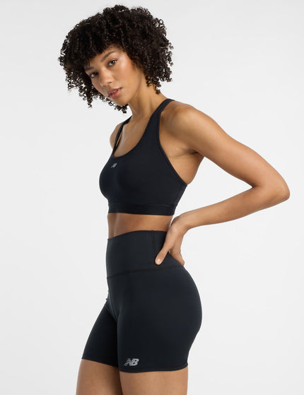 New Balance NB Essential Run Bra - Blackimage2- The Sports Edit