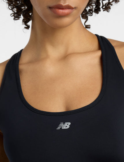 New Balance NB Essential Run Bra - Blackimage5- The Sports Edit