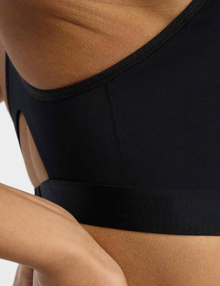 New Balance NB Essential Run Bra - Blackimage7- The Sports Edit