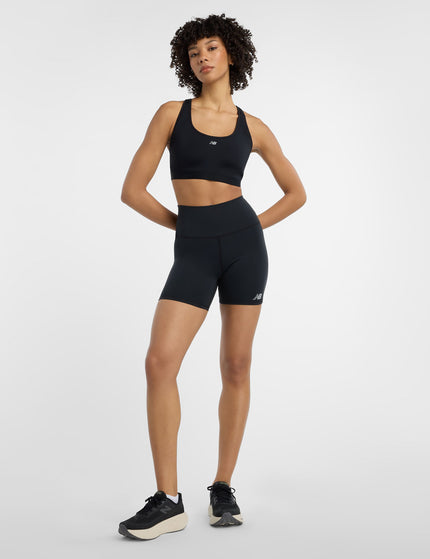 New Balance NB Essential Run Bra - Blackimage8- The Sports Edit