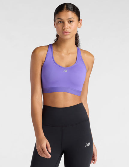 New Balance NB Essential Run Bra - Electric Purpleimages1- The Sports Edit