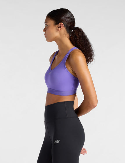 New Balance NB Essential Run Bra - Electric Purpleimages2- The Sports Edit