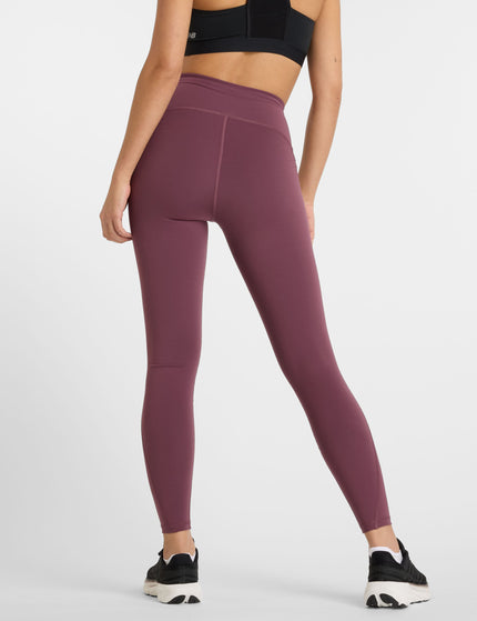 New Balance NB Sleek High Waisted Legging 27" - Faded Plumimage2- The Sports Edit