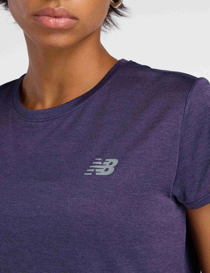 New Balance Sport Core Heather T-Shirt - Boysenberryimages4- The Sports Edit