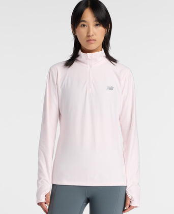 Sport Essentials Space Dye 1/4 Zip - Pink Salt
