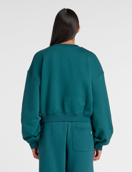 New Balance Trackside Fleece Crew - Medusa Greenimages3- The Sports Edit
