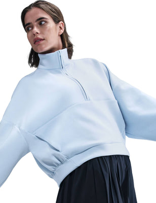 24.7 ImpossiblySoft Dri-FIT Oversized 1/2-Zip Top - Celestine Blue/Psychic Blue