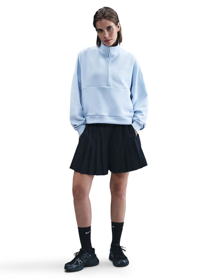Nike 24.7 ImpossiblySoft Dri-FIT Oversized 1/2-Zip Top - Celestine Blue/Psychic Blueimage3- The Sports Edit