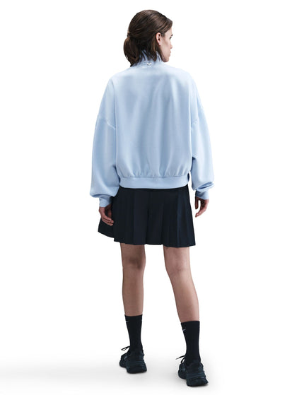 Nike 24.7 ImpossiblySoft Dri-FIT Oversized 1/2-Zip Top - Celestine Blue/Psychic Blueimage4- The Sports Edit