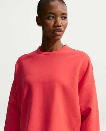 24.7 ImpossiblySoft Dri-FIT Oversized Top - Light Crimson/University Red