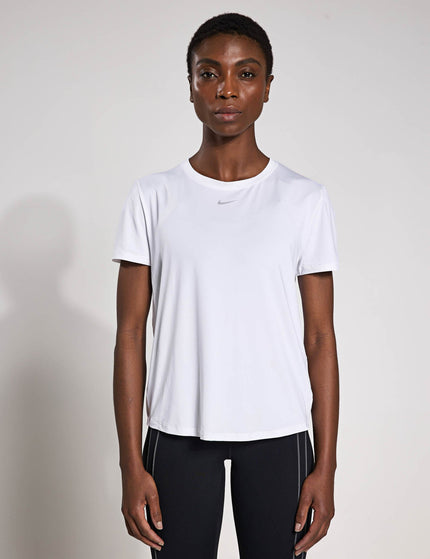 Nike One Classic Dri-FIT Short-Sleeve Top - White/Blackimage1- The Sports Edit