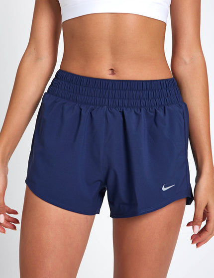 Nike One Dri-FIT 3" Brief-Lined Shorts - Midnight Navy/Reflective Silverimage3- The Sports Edit