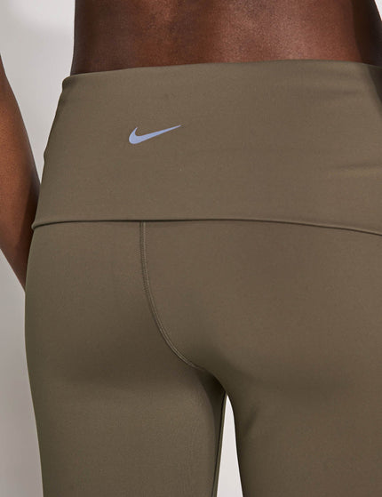 Nike One Dri-FIT Fold-Over Pants - Ironstone/Blackimage3- The Sports Edit