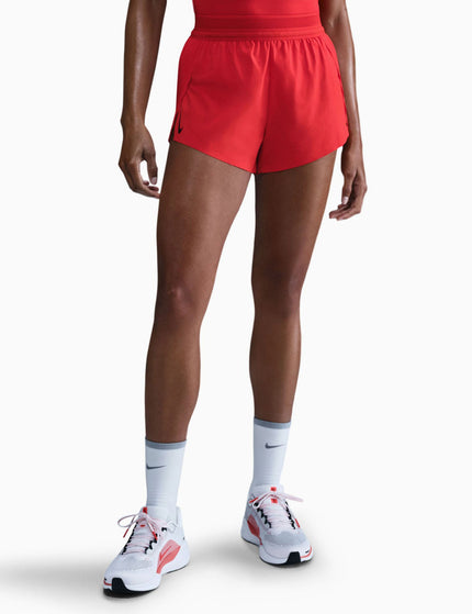 Nike AeroSwift Dri-FIT ADV 3" Running Shorts - Light Crimson/Blackimage1- The Sports Edit