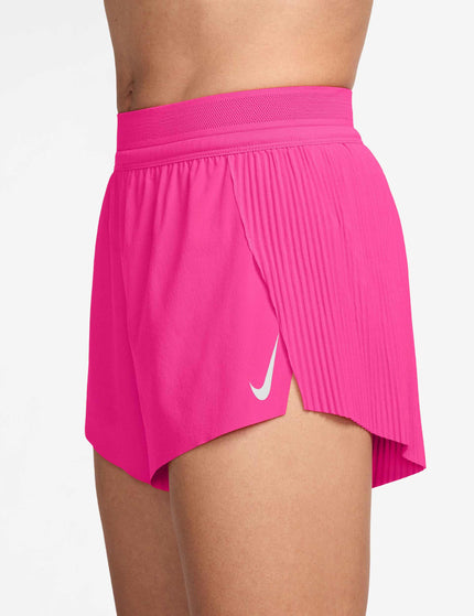 Nike AeroSwift Dri-FIT ADV 3" Running Shorts - Hyper Pink/Blackimage3- The Sports Edit