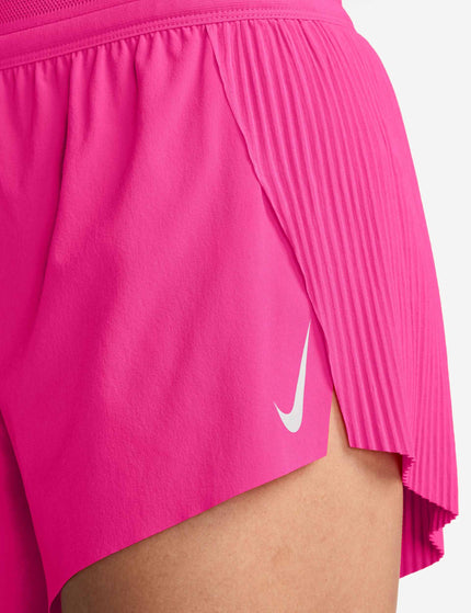 Nike AeroSwift Dri-FIT ADV 3" Running Shorts - Hyper Pink/Blackimage4- The Sports Edit
