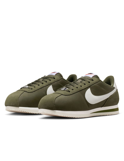 Nike Cortez Textile Shoes - Medium Olive/Sailimages2- The Sports Edit