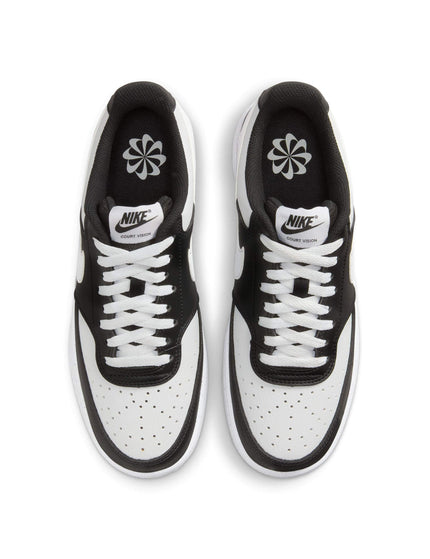Nike Court Vision Low Next Nature Shoes - Black/Whiteimage4- The Sports Edit