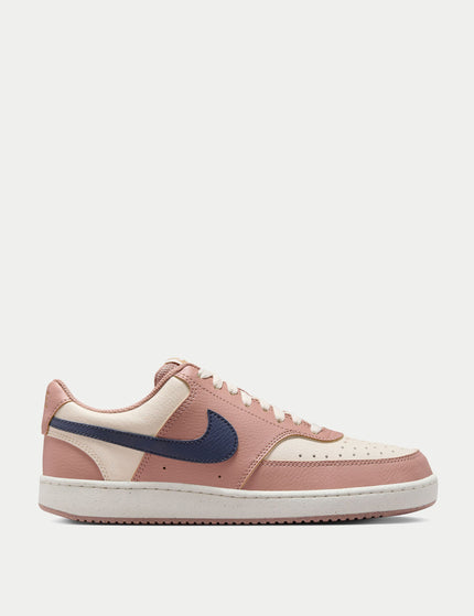 Nike Court Vision Low Next Nature Shoes - Particle Pink/Midnight Navy/Pale Ivoryimage1- The Sports Edit