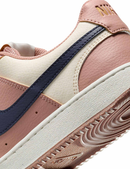 Nike Court Vision Low Next Nature Shoes - Particle Pink/Midnight Navy/Pale Ivoryimage8- The Sports Edit