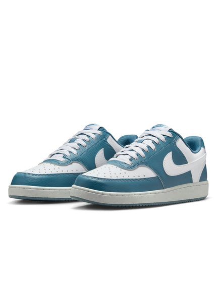 Nike Court Vision Low Next Nature Shoes - White/Smokey Blueimage2- The Sports Edit