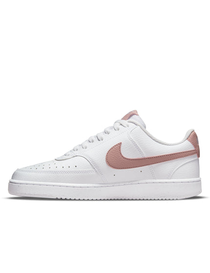Nike Court Vision Low Next Nature Shoes - White/Pink Oxfordimages5- The Sports Edit