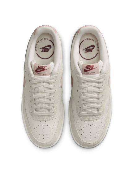 Nike Court Vision Low Shoes - Phantom/Fossil Stone/Light Boneimage4- The Sports Edit