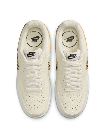 Nike Court Vision Shoes - Sail/Black/White/Flaximage4- The Sports Edit