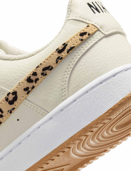 Nike Court Vision Shoes - Sail/Black/White/Flaximage8- The Sports Edit
