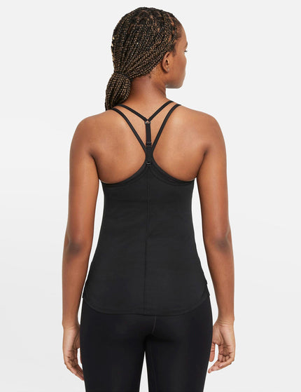 Nike Dri-FIT One Elastika Tank - Black/Whiteimage5- The Sports Edit