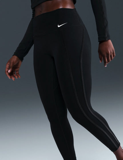 Nike Dri-FIT One High Waisted 7/8 Leggings - Black/Whiteimages1- The Sports Edit