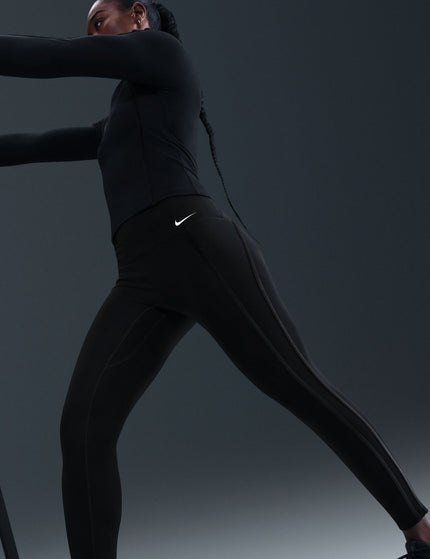 Nike Dri-FIT One High Waisted 7/8 Leggings - Black/Whiteimages4- The Sports Edit
