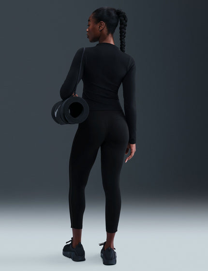 Nike Dri-FIT One High Waisted 7/8 Leggings - Black/Whiteimages6- The Sports Edit