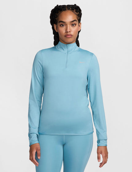 Nike Swift UV 1/4-Zip Running Top - Denim Turquoiseimage1- The Sports Edit