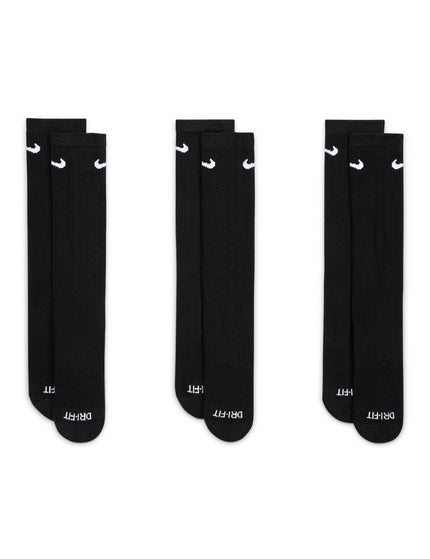 Nike Everyday Plus Cushioned Socks (3 Pairs) - Blackimage3- The Sports Edit