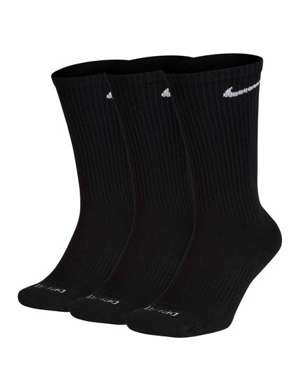 Nike Everyday Plus Cushioned Socks (3 Pairs) - Blackimage1- The Sports Edit