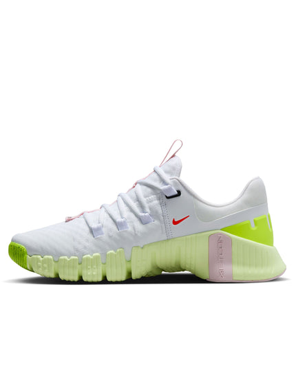 Nike Free Metcon 5 Shoes - White/Bright Crimson/Barely Voltimage2- The Sports Edit
