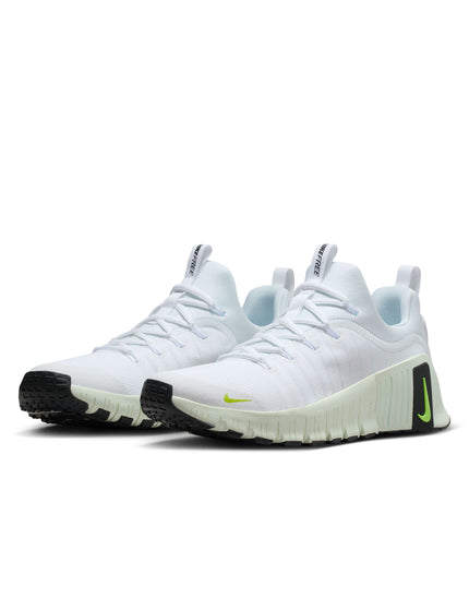 Nike Free Metcon 6 Shoes - White/Cyber/Barely Greenimages2- The Sports Edit