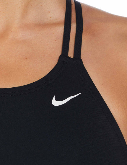 Nike HydraStrong Solid Spiderback 1-Piece Swimsuit - Blackimage3- The Sports Edit