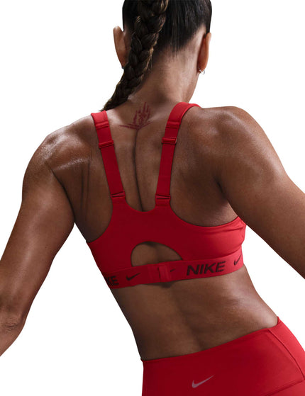 Nike Indy High Support Sports Bra - University Red/Dark Team Redimage2- The Sports Edit
