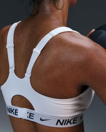 Indy High Support Sports Bra - White/Black