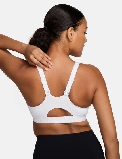 Nike Indy High Support Sports Bra - White/Stone Mauveimage2- The Sports Edit