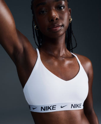 Indy Light Support Sports Bra - White/Black